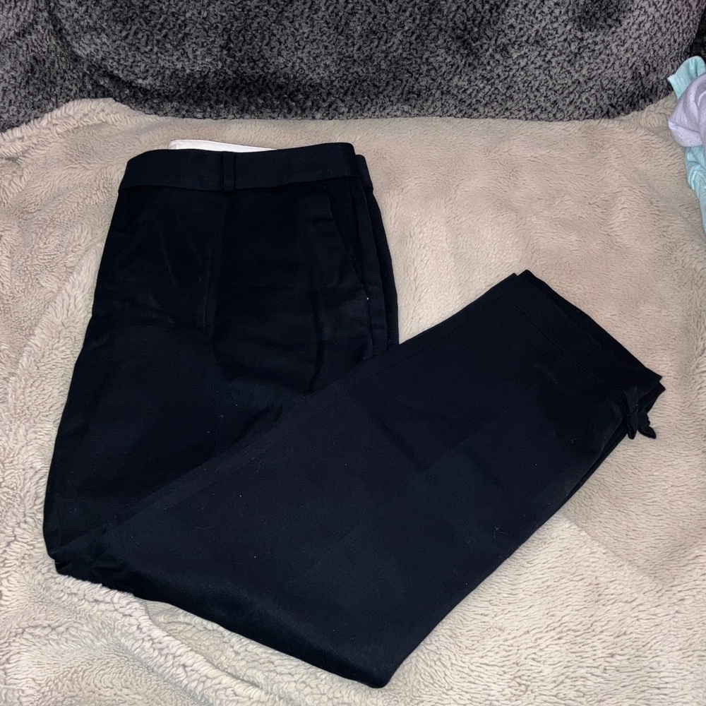 Kate Spade New York Black Colored Bow Cigarette Trousers, See Measurements